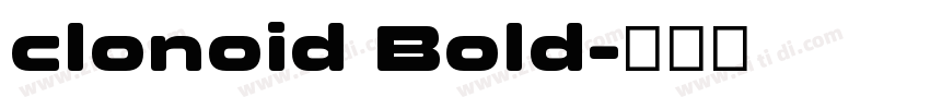 clonoid Bold字体转换